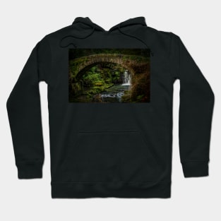 Jesmond Dene Foot Bridge and Waterfall Hoodie